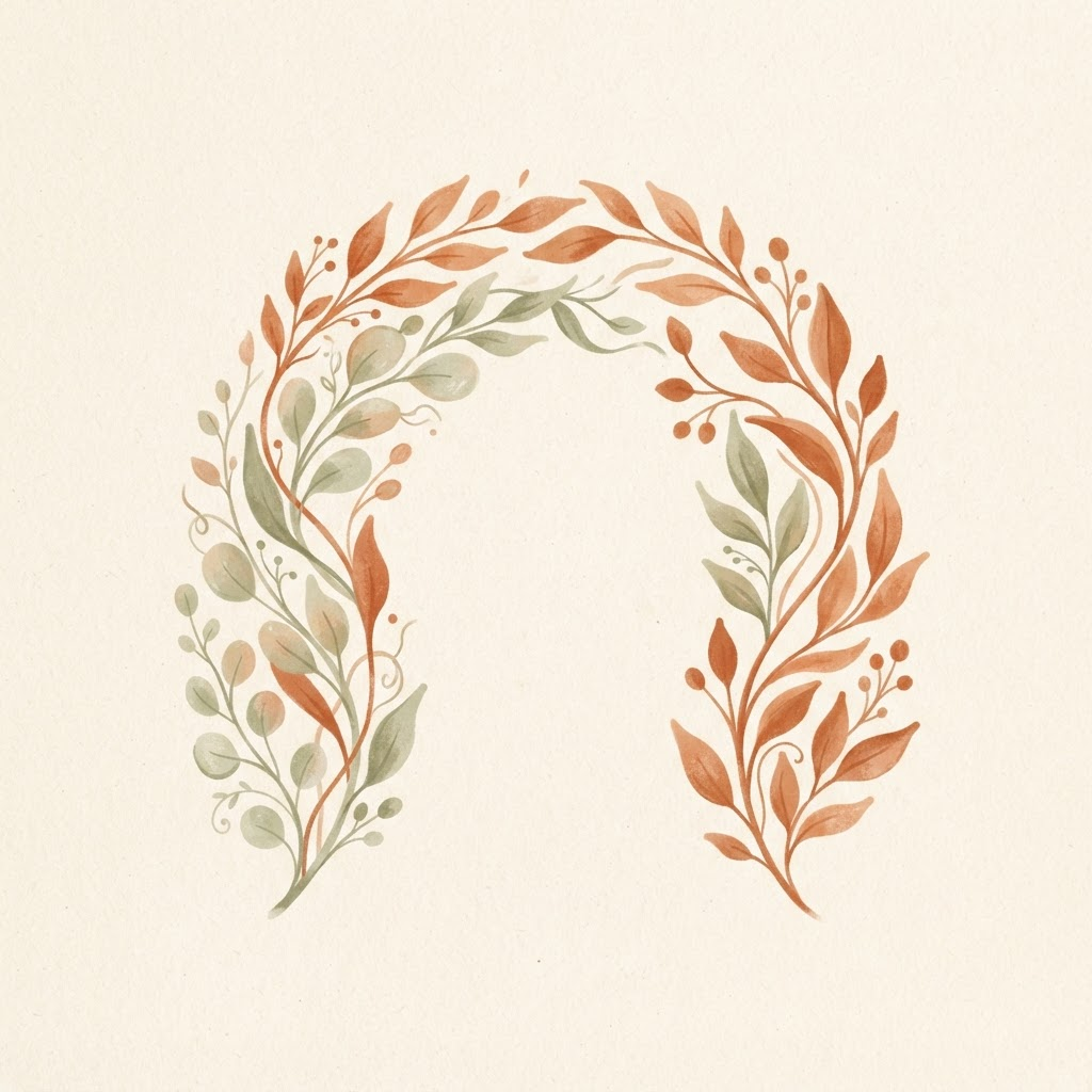 Abstract botanical illustration symbolising connection and togetherness